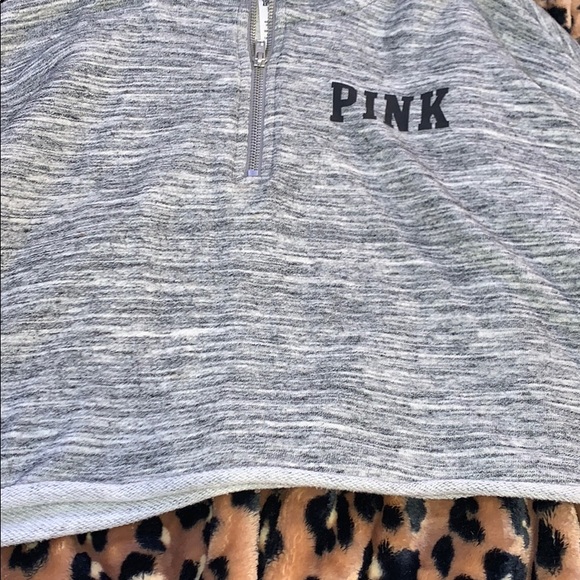 PINK half zip pullover (self cropped) - Picture 4 of 4